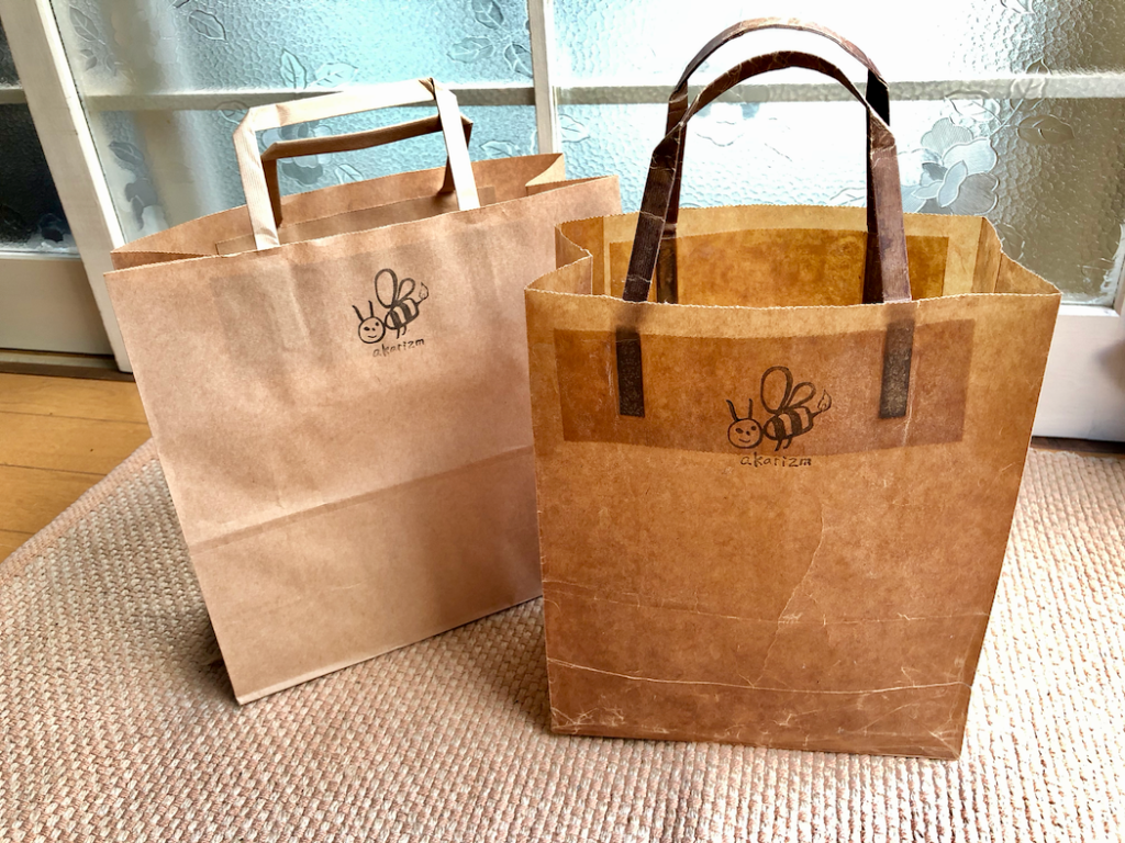 ワックスペーパーの紙袋