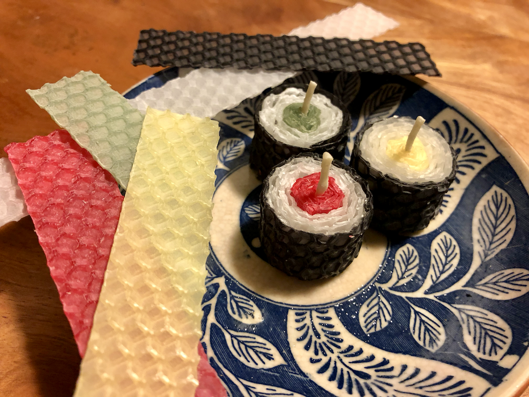 細巻き寿司キャンドル