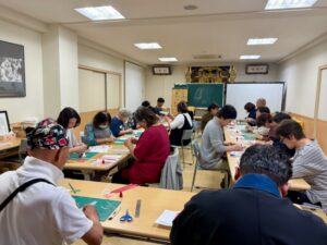 法善寺でのくるくるキャンドル出張ワークショプ