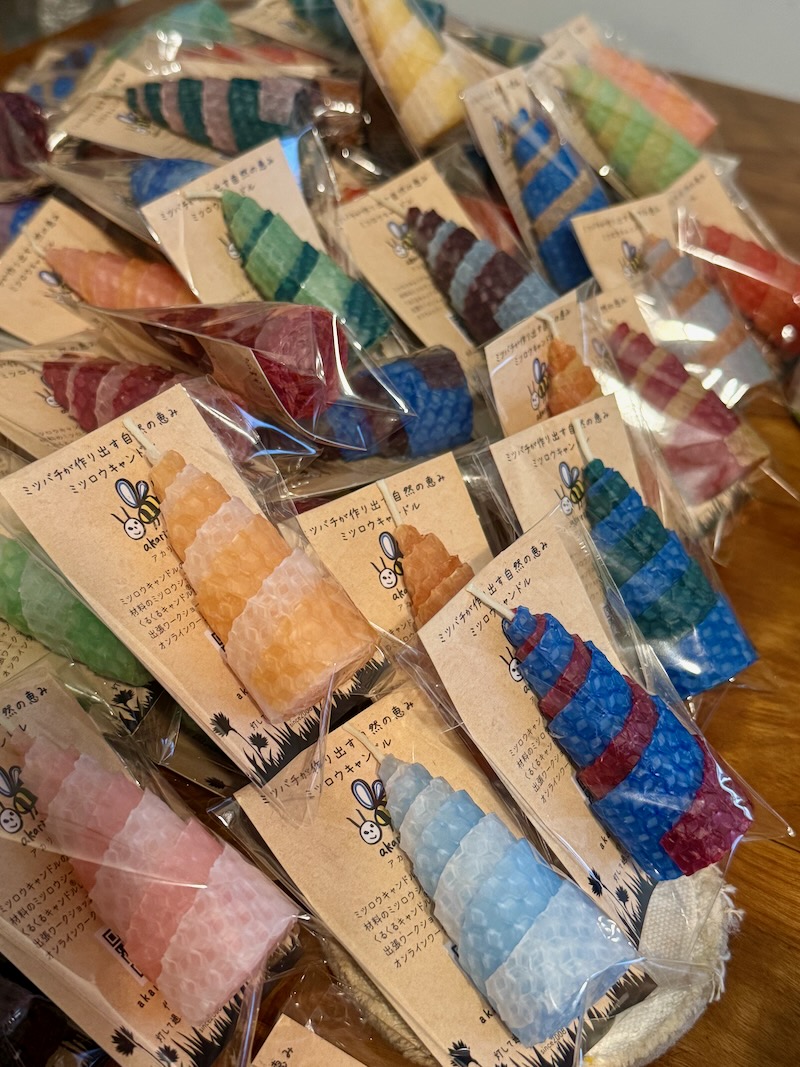 ノベルティのくるくるキャンドル